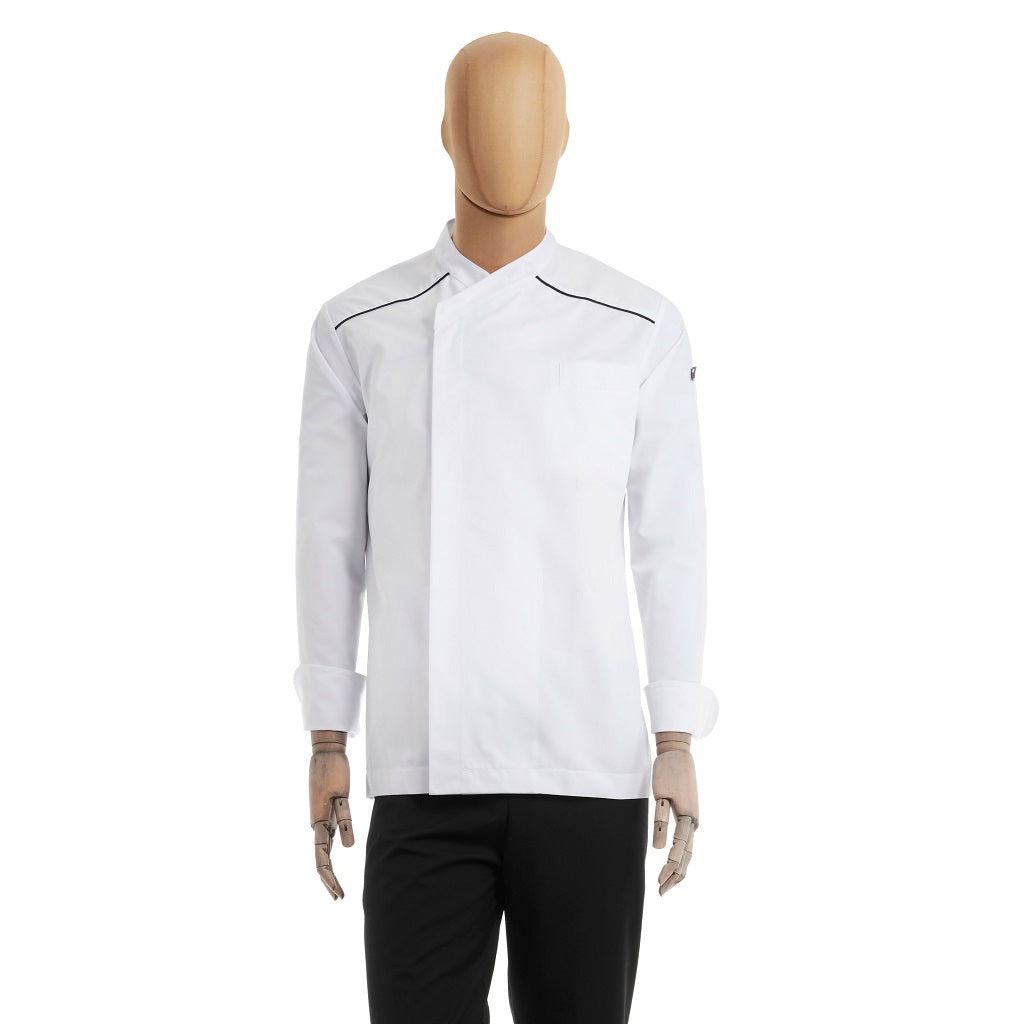 Filipina Blanca para Caballero Chef Dimitri Manga Larga Diferentes Tallas CROP