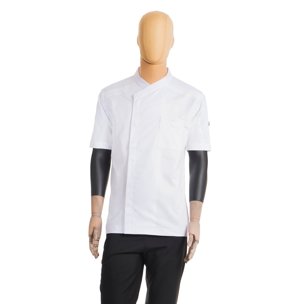 Filipina blanca para Chef caballero Liam manga corta