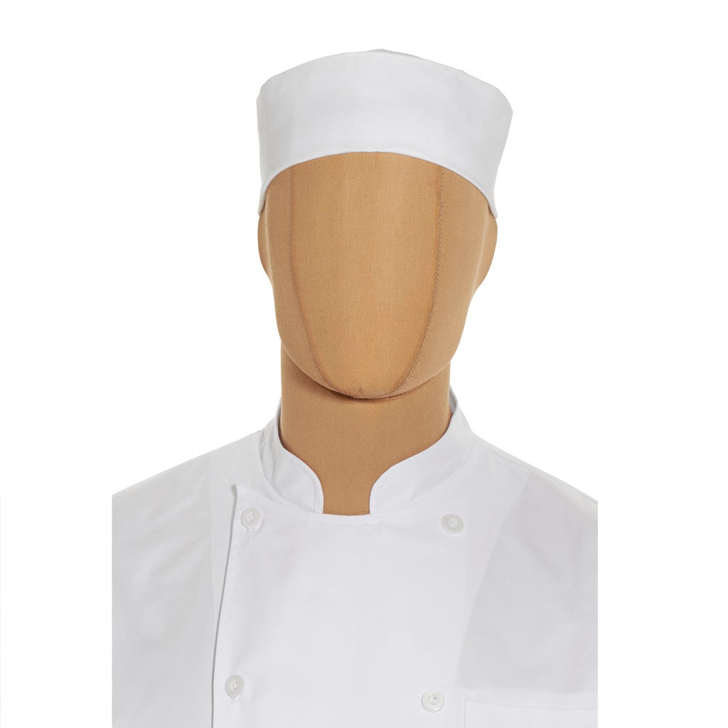 Gorro para Chef Tipo Cilindro Básico Marinero Blanco