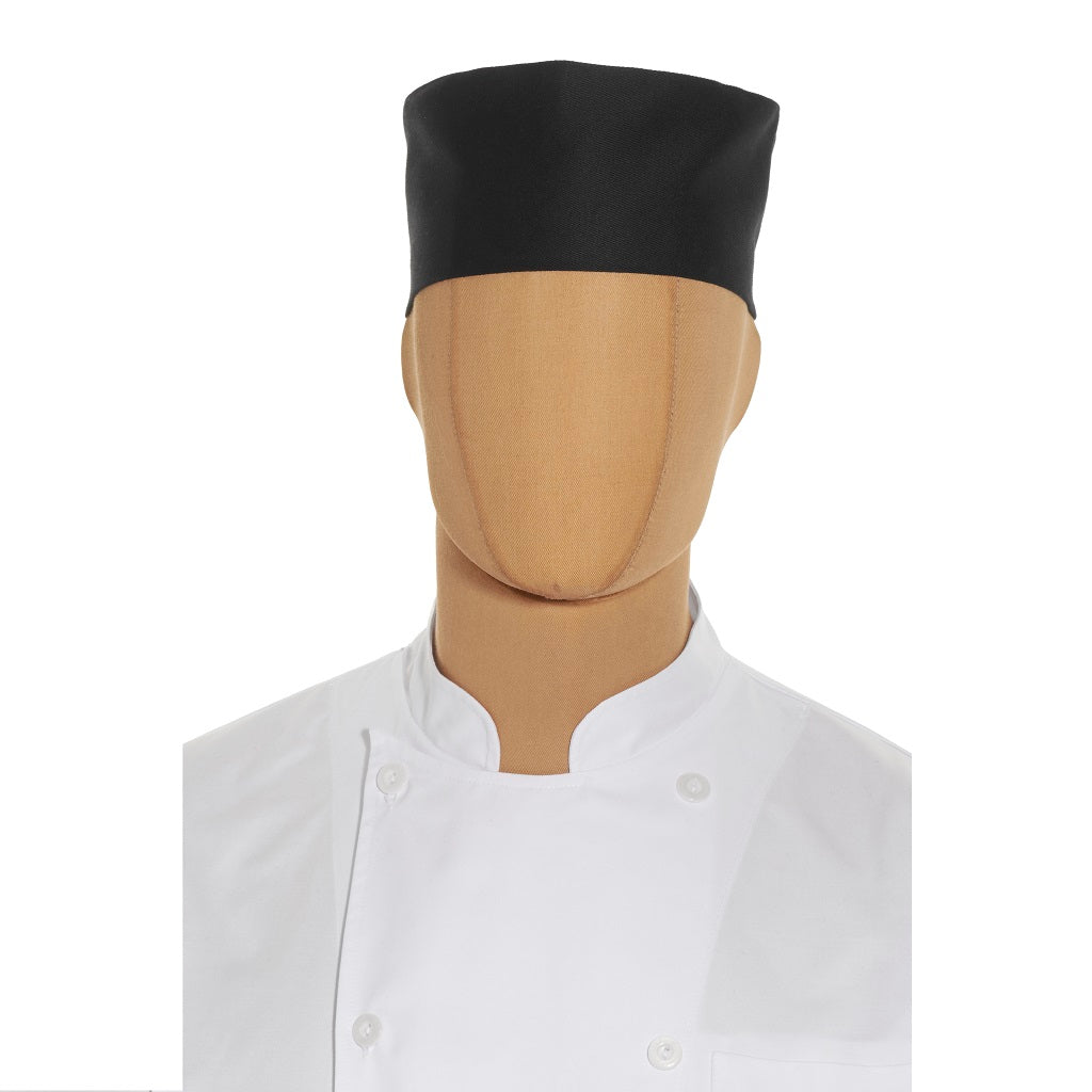 Gorro Negro para Chef Tipo Cilindro Plus Marinero