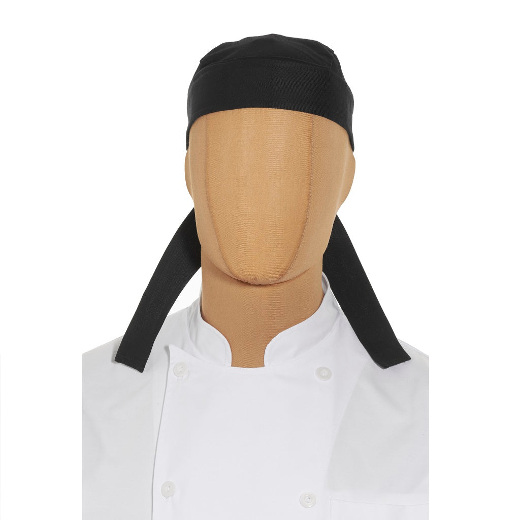 Gorro para Chef Tipo Paliacate Negro
