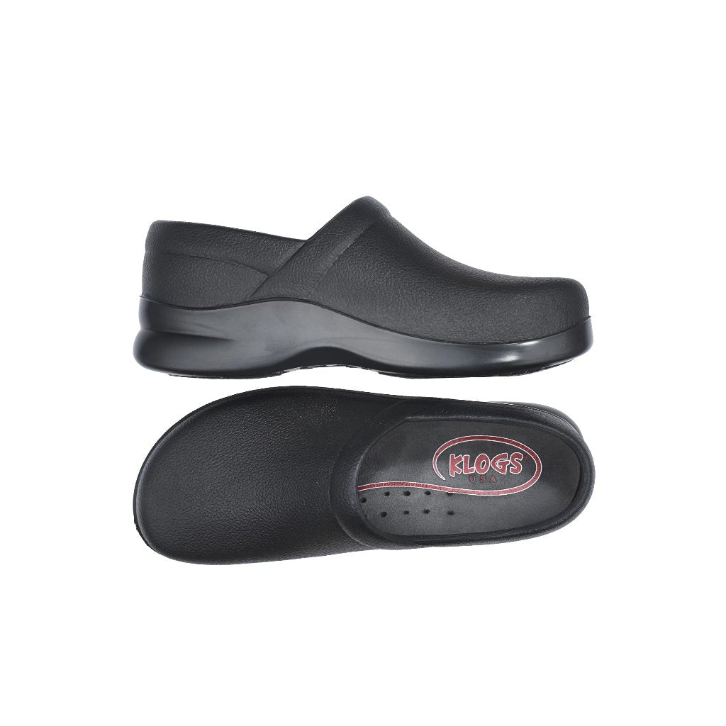 Calzado para Chef Zuecos Klogs Boca Color Negro Marca Klogs Diferentes Tallas Disponibles
