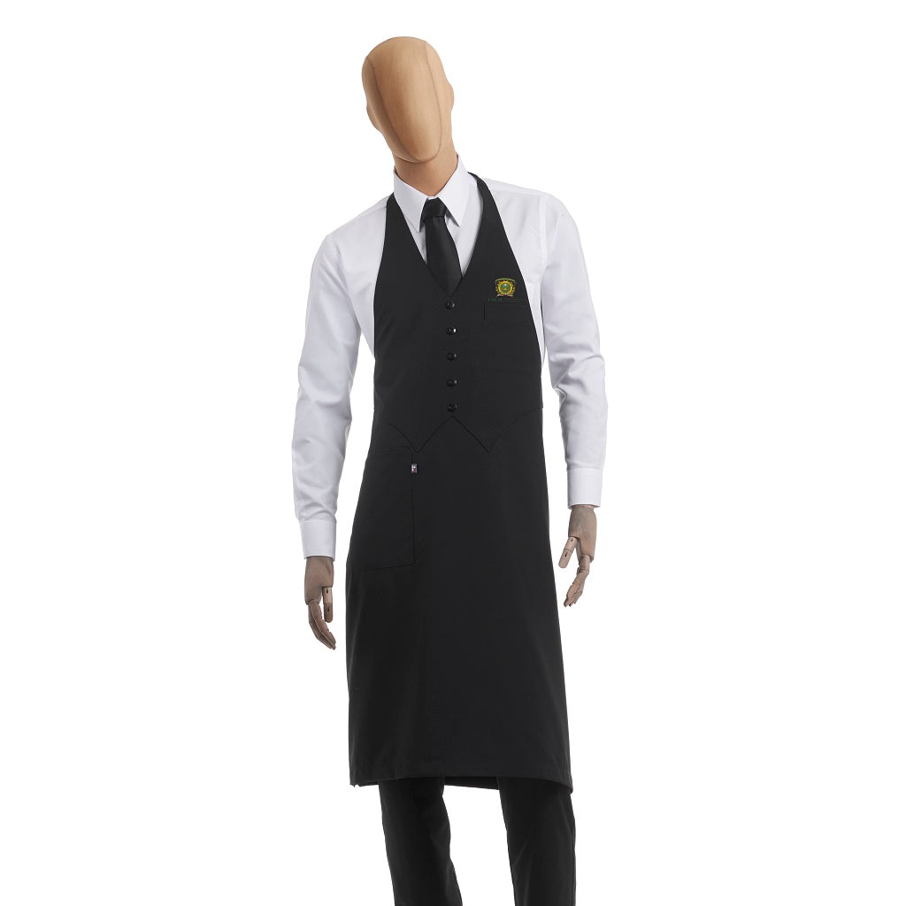 Mandil Negro de Servicio para Chef Unisex UAEM Toluca