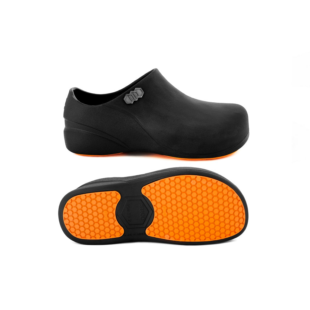 Zuecos con Suela Nanotech y Cerámica Marca Stico Color Negro