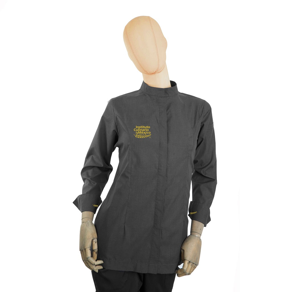 Filipina Gris Bordada de Servicio ICUM para Dama