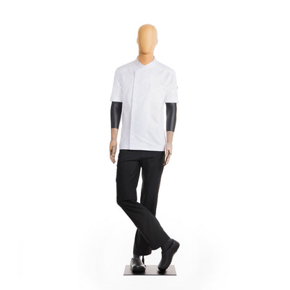 Filipina Blanca para Chef Caballero Liam Manga Corta Diferentes Tallas Disponibles