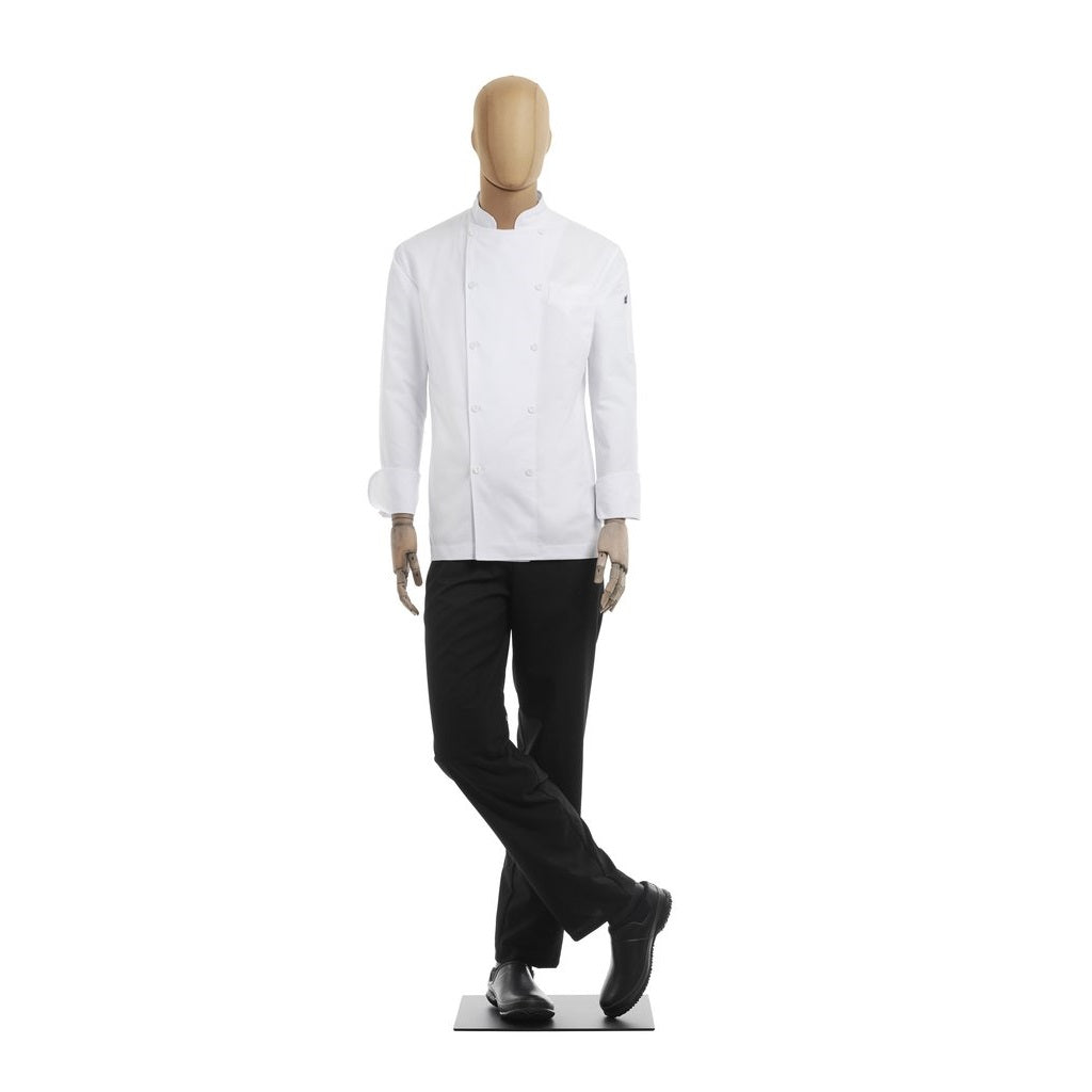 Filipina Blanca Ejecutiva Plus Manga Larga para Chef Caballero Diferentes Tallas Disponibles Cuerpo Completo