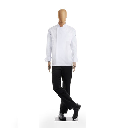 Filipina Blanca para Chef Caballero Modelo Contemporánea Manga Larga Disponibilidad de Tallas