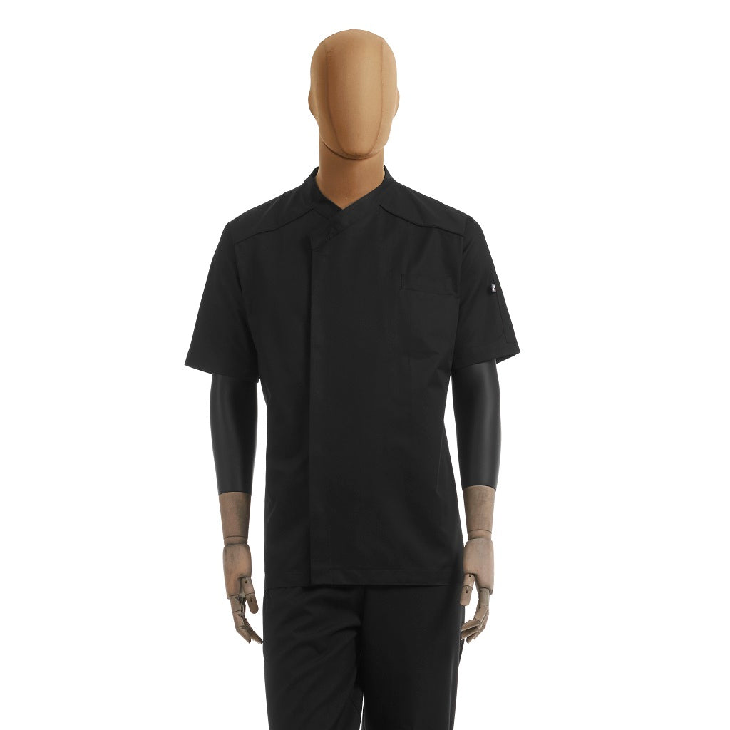 Filipina Negra para Chef Dimitri Manga Corta Caballero