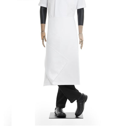 Mandil Medio para Chef Color Blanco de Doble Vista Unitalla Unser