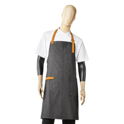 Mandil de Chef para Cocina con Peto Leo Mezclilla Unisex y Unitalla