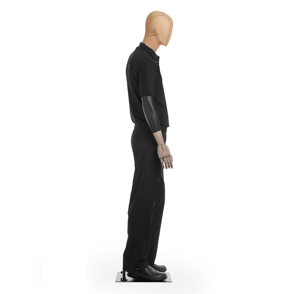 Pantalón de Jareta Unisex Color Negro para Chef  LATERAL