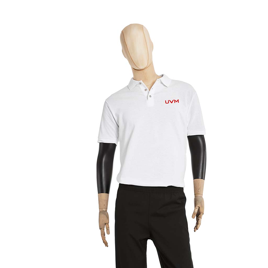 Playera Polo Blanca UVM Caballero